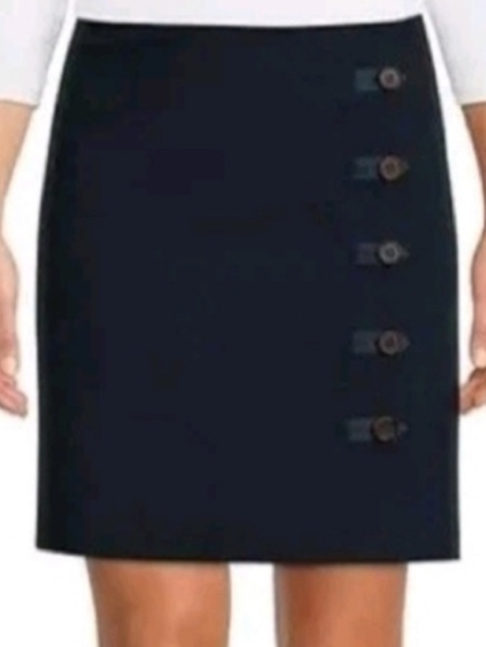 J. McLaughlin Serina Navy Blue Skirt Size 8 NWT!